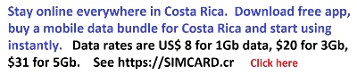 Buy internet data bundle for costa rica