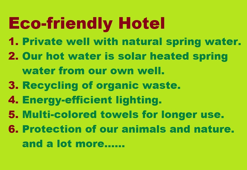 Eco friendly hotel